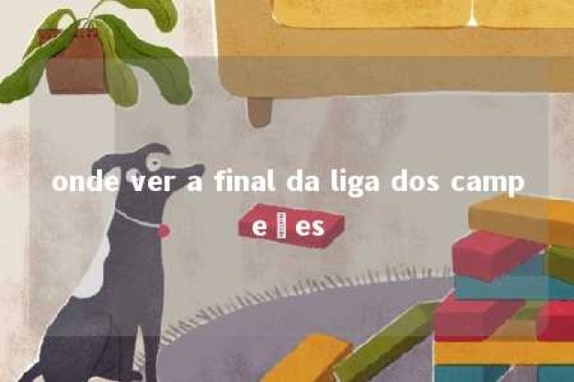 onde ver a final da liga dos campeões 